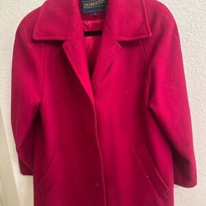 Pendleton Women's Vibrant Red Pea Coat